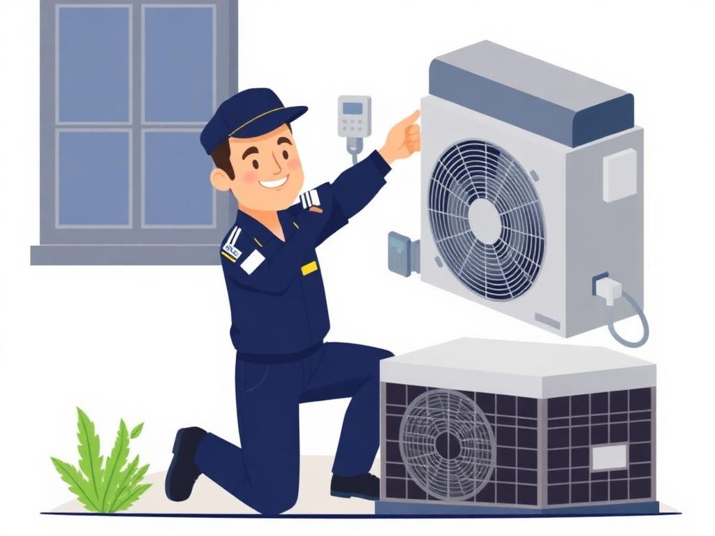 HVAC contractor jobsite — example of work we help rank on Google Maps