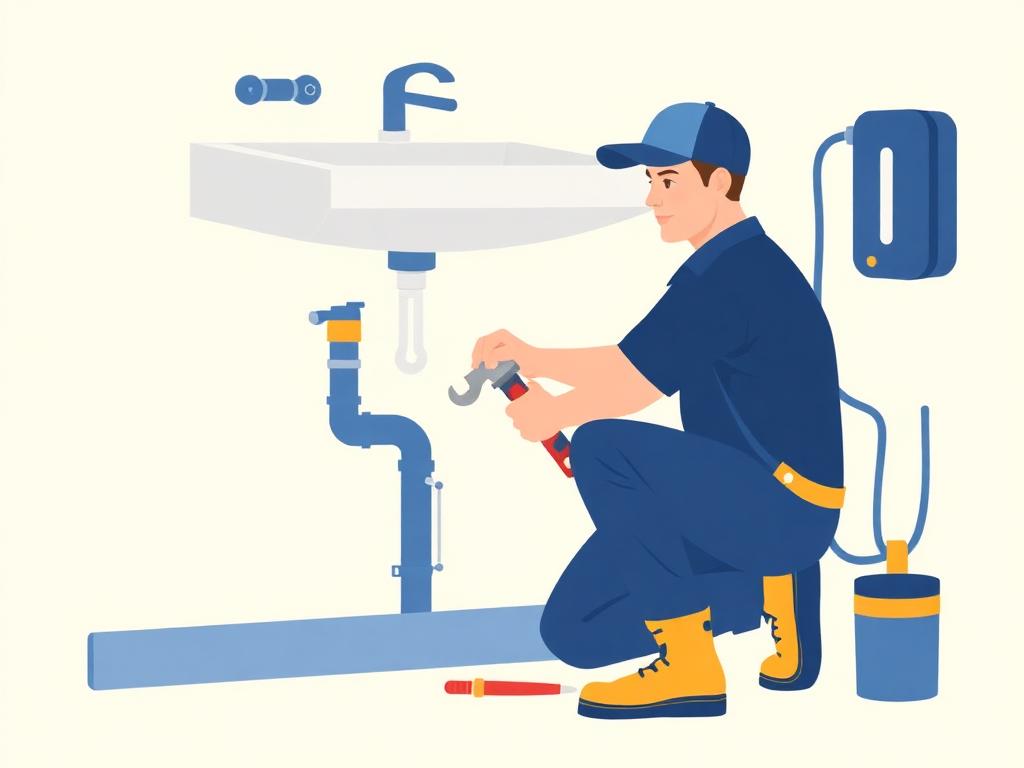 Plumbing contractor jobsite — example of work we help rank on Google Maps