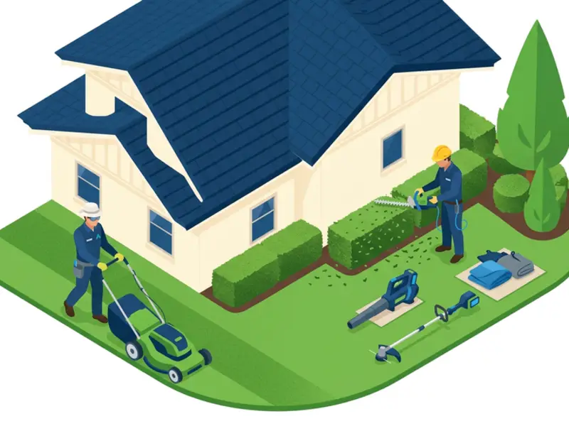 Landscaping contractor jobsite — example of work we help rank on Google Maps